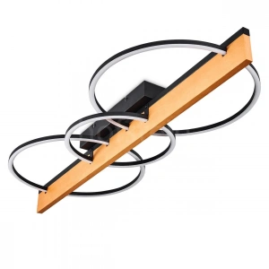 AW-4340-3S Doğal Ahşap Üçlü Çember Plafonyer