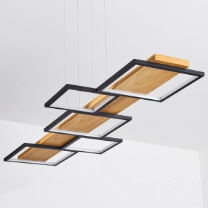 AW-4330-5Y Doğal Ahşap Beşli Kare Sarkıt