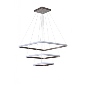 A-518-3S SİYAH LEDLİ KARE HALKA AVİZE