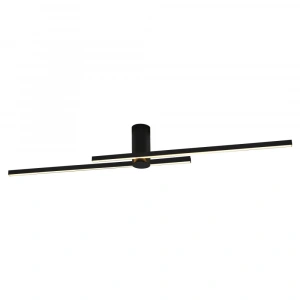 A-6149-2-19S Merit 2 Çubuklu Armatür Siyah