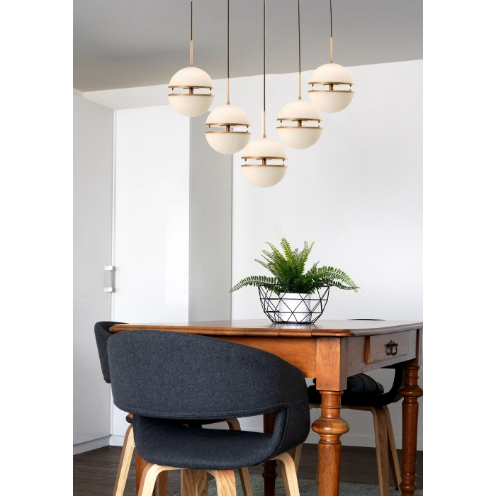 LEDLİ BEŞLİ SIRALI AVİZE A-167-5Y