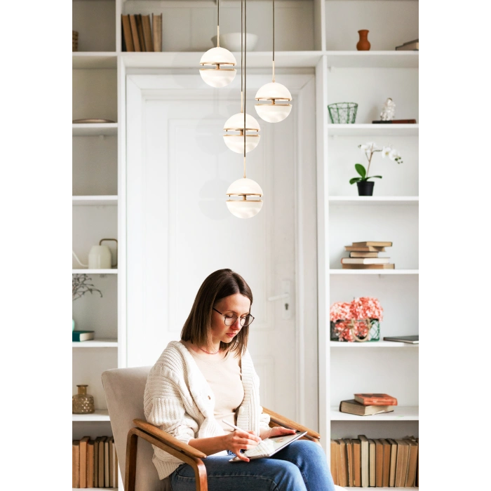 LEDLİ DÖRTLÜ YUVARLAK AVİZE A-167-4