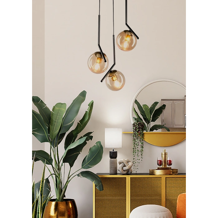 ÜÇLÜ YUVARLAK AVİZE A-191-3S