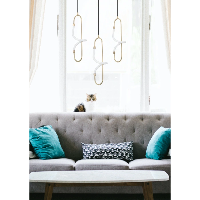 ÜÇLÜ YUVARLAK LEDLİ AVİZE A-513-3Y