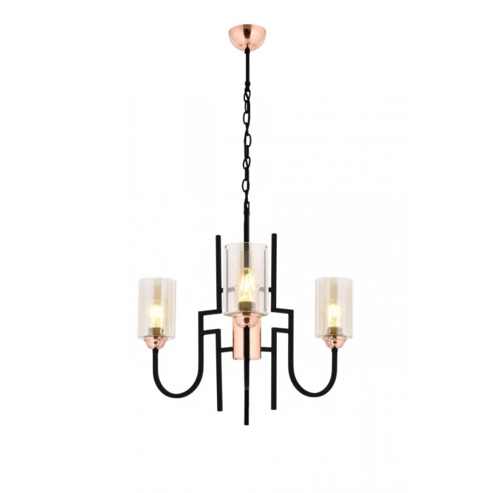 ÜÇLÜ ROSE GOLD AVİZE A-463-3RG