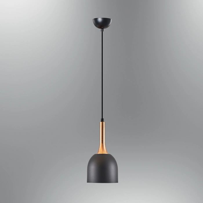 TEKLİ SİYAH AVİZE ZC-512-1A-S