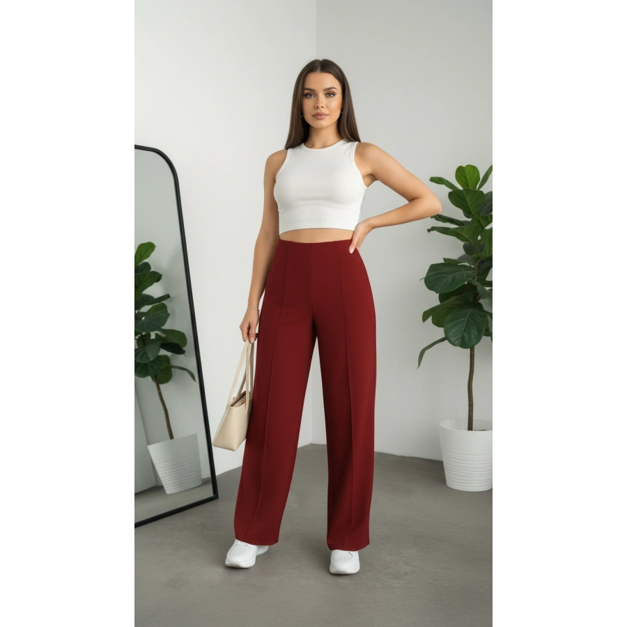BORDO MİLA PANTOLON
