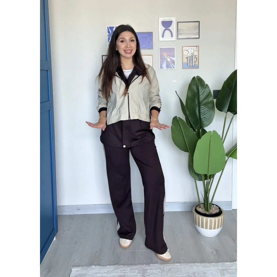 KAHVE PARAŞÜT DETAY TAKIM