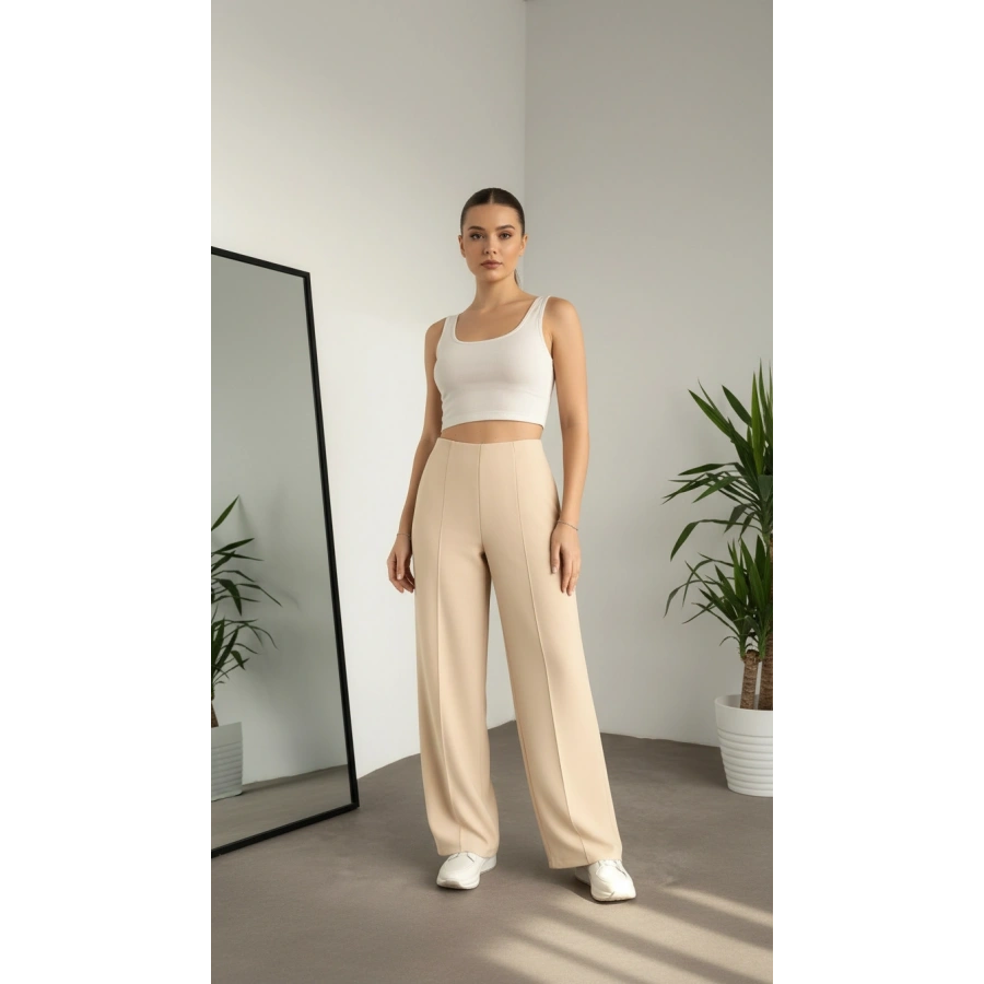 KREM MİLA PANTOLON
