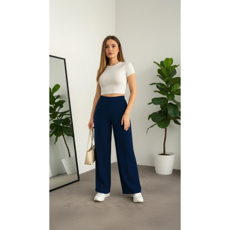 LACİVERT MİLA PANTOLON