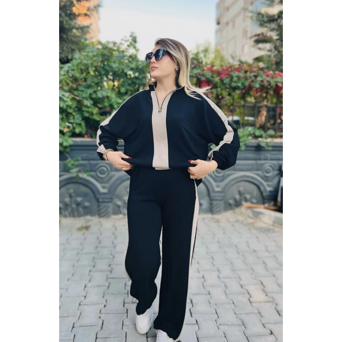 SİYAH OYS MODAL TAKIM FERMURALI