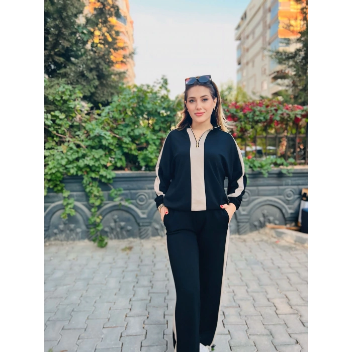 SİYAH OYS MODAL TAKIM FERMURALI