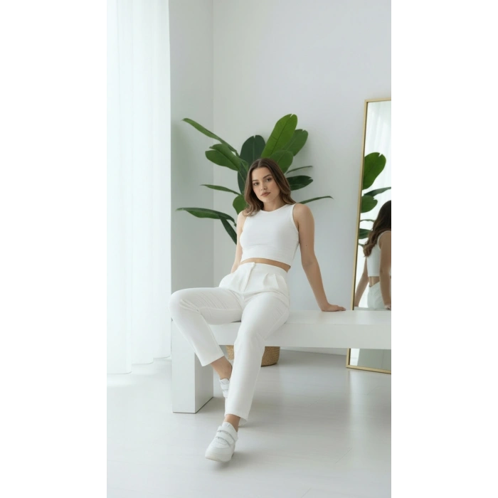 Havuç BEYAZ Pantolon