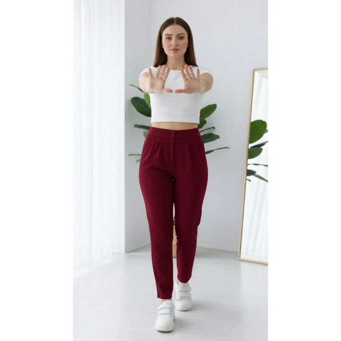 Havuç BORDO Pantolon