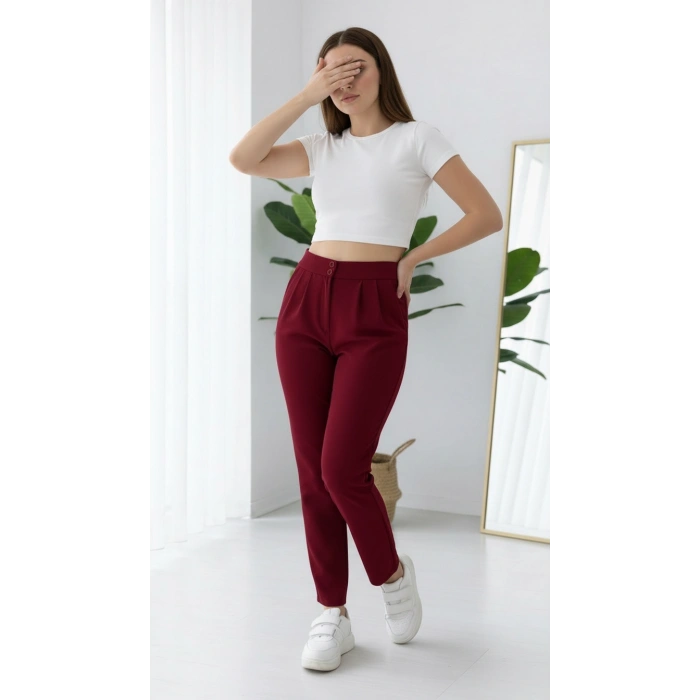 Havuç BORDO Pantolon