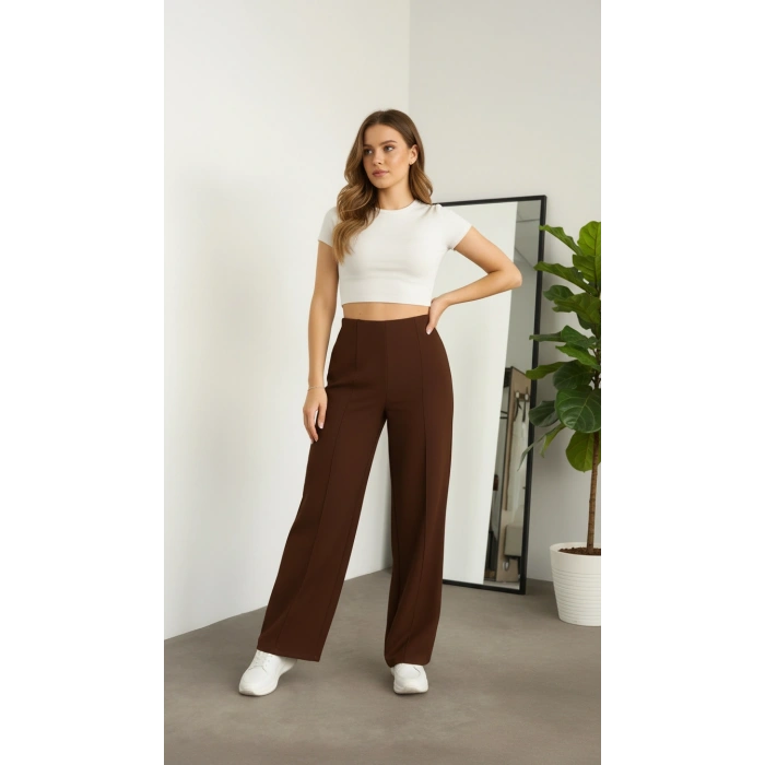 KAHVE MİLA PANTOLON