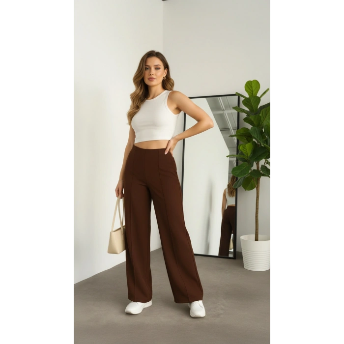 KAHVE MİLA PANTOLON