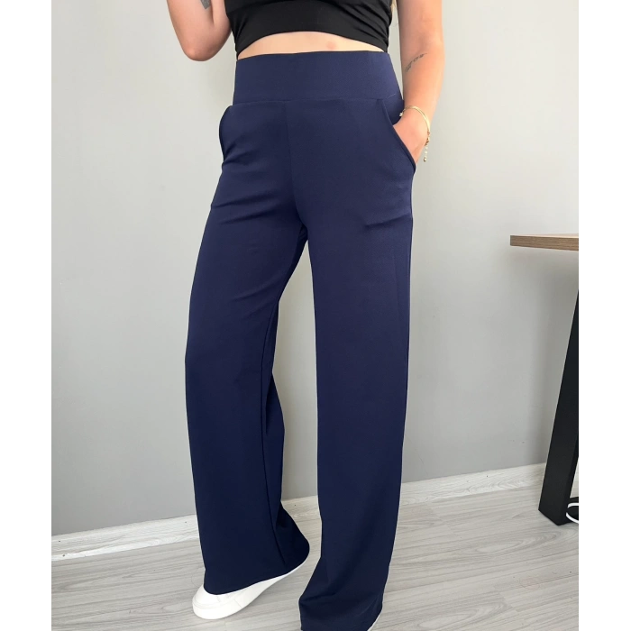 KORSAJ KEMER LACİVERT PANTOLON