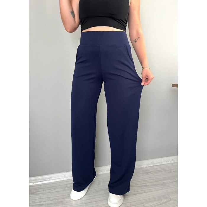 KORSAJ KEMER LACİVERT PANTOLON