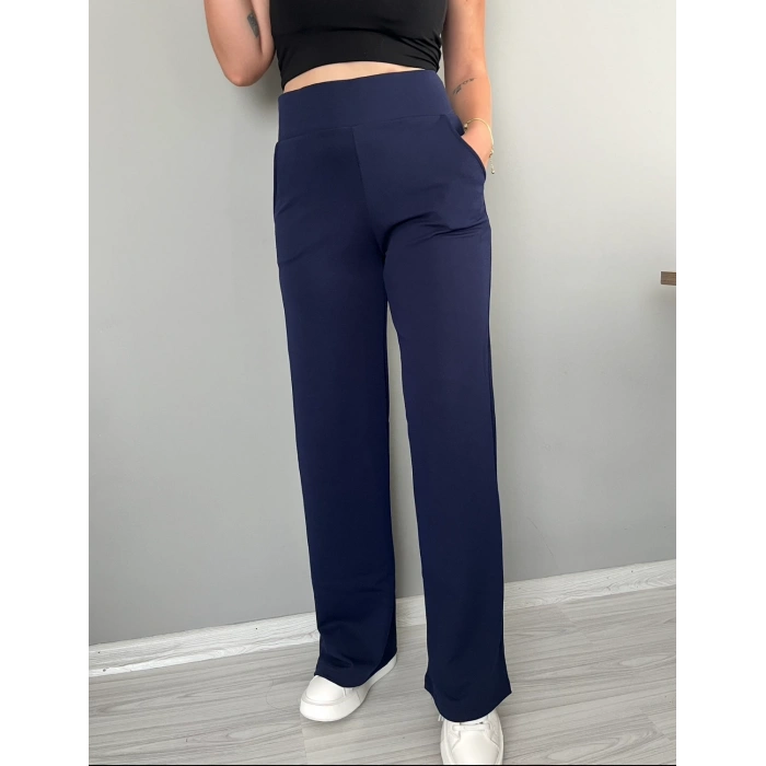 KORSAJ KEMER LACİVERT PANTOLON