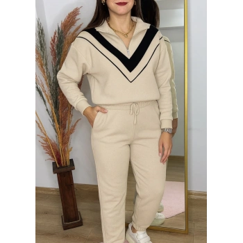 KREM V GARNİLİ OYS MODAL TAKIM