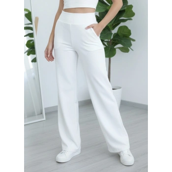 KORSAJ KEMER BEYAZ PANTOLON