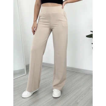 KORSAJ KEMER KREM PANTOLON