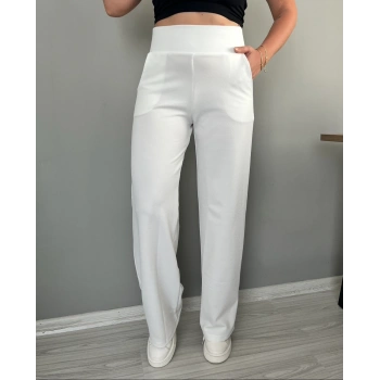 KORSAJ KEMER BEYAZ PANTOLON