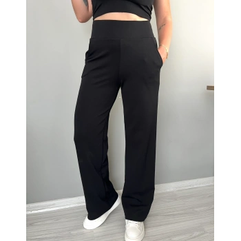 KORSAJ KEMER SİYAH PANTOLON