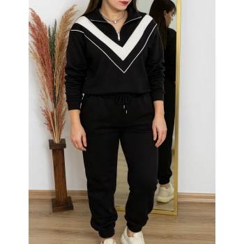 SİYAH V GARNİLİ OYS MODAL TAKIM