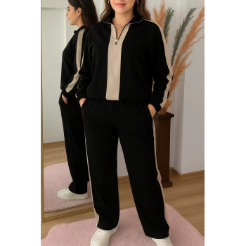 SİYAH OYS MODAL TAKIM FERMURALI