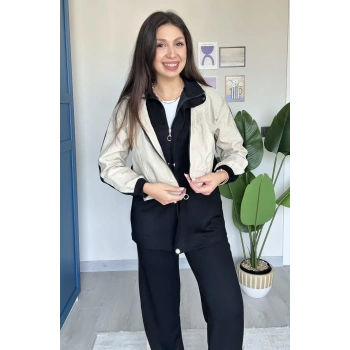 SİYAH PARAŞÜT DETAY TAKIM