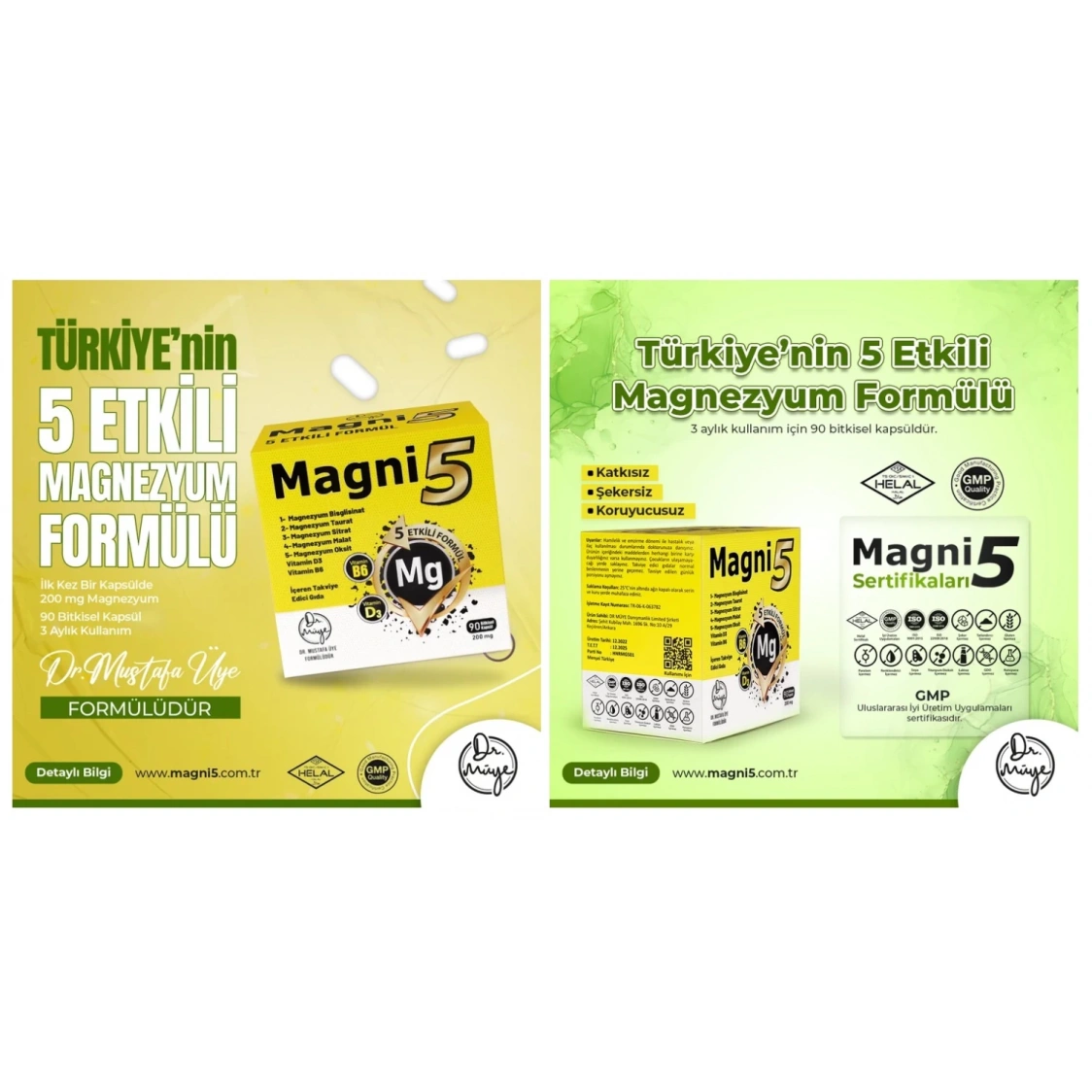 MAGNİ5 MAGNEZYUM TAKVİYESİ
