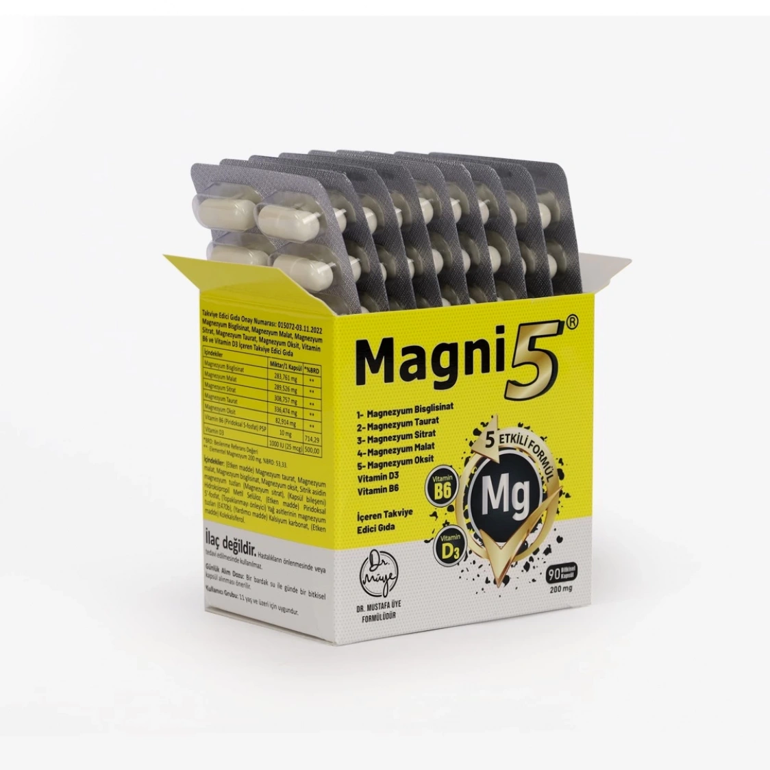 MAGNİ5 MAGNEZYUM TAKVİYESİ