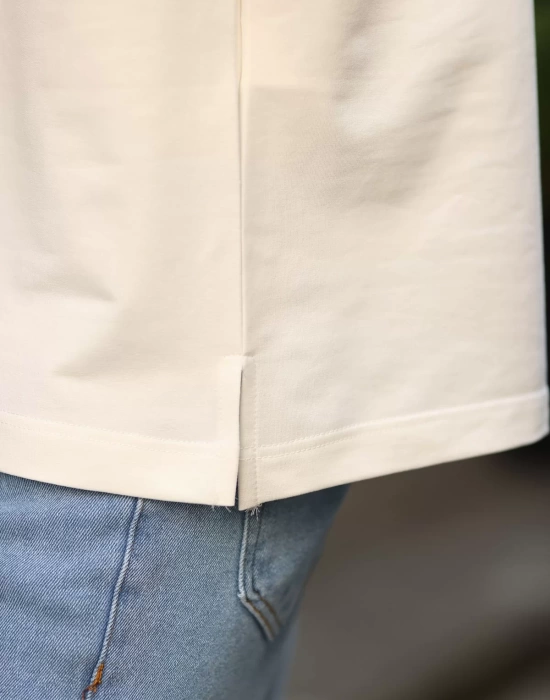 Erkek Oversize Beyaz T-Shirt