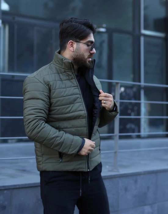 Şişme Astarlı Mont Haki