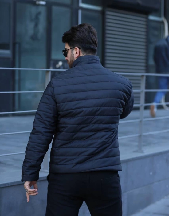 Şişme Astarlı Mont Siyah