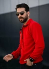 Fermuarlı Yaka Polar Sweatshirt Kırmızı