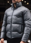Oversize Deri Mont Gri