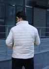 Şişme Astarlı Mont Krem
