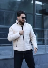 Şişme Astarlı Mont Krem