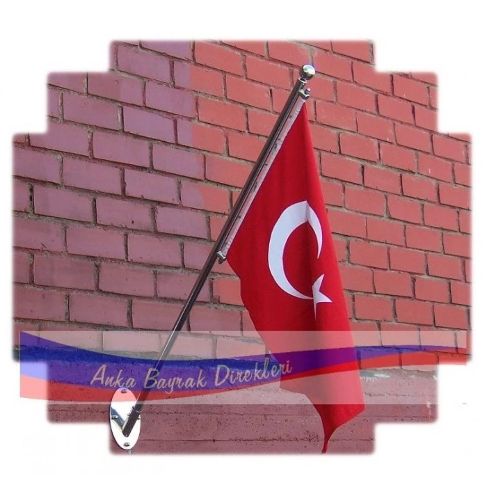 Paslanmaz Duvar Bayrak Direği - DBD15