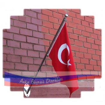 Paslanmaz Duvar Bayrak Direği - DBD15