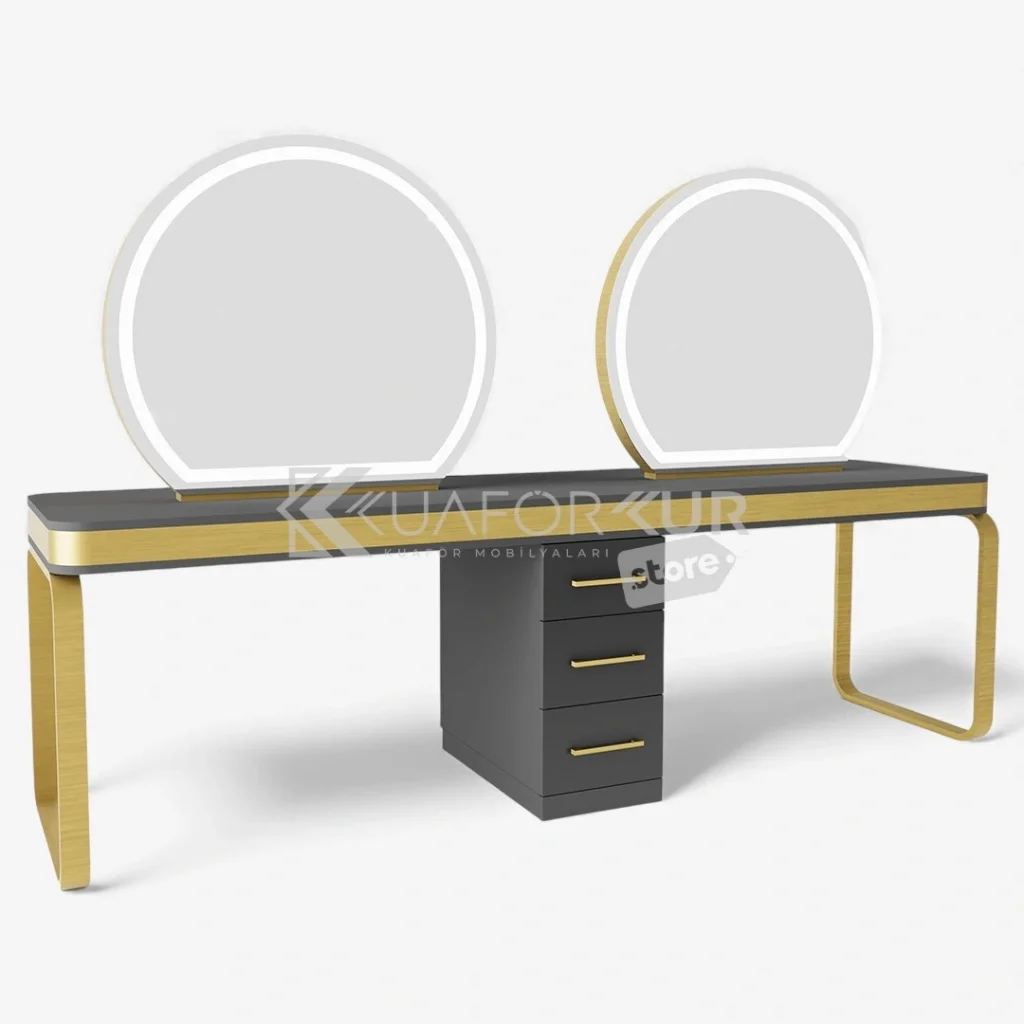 Çift Yönlü Bayan Kuaför Tezgahı (KFK 601) (4 Kişilik)