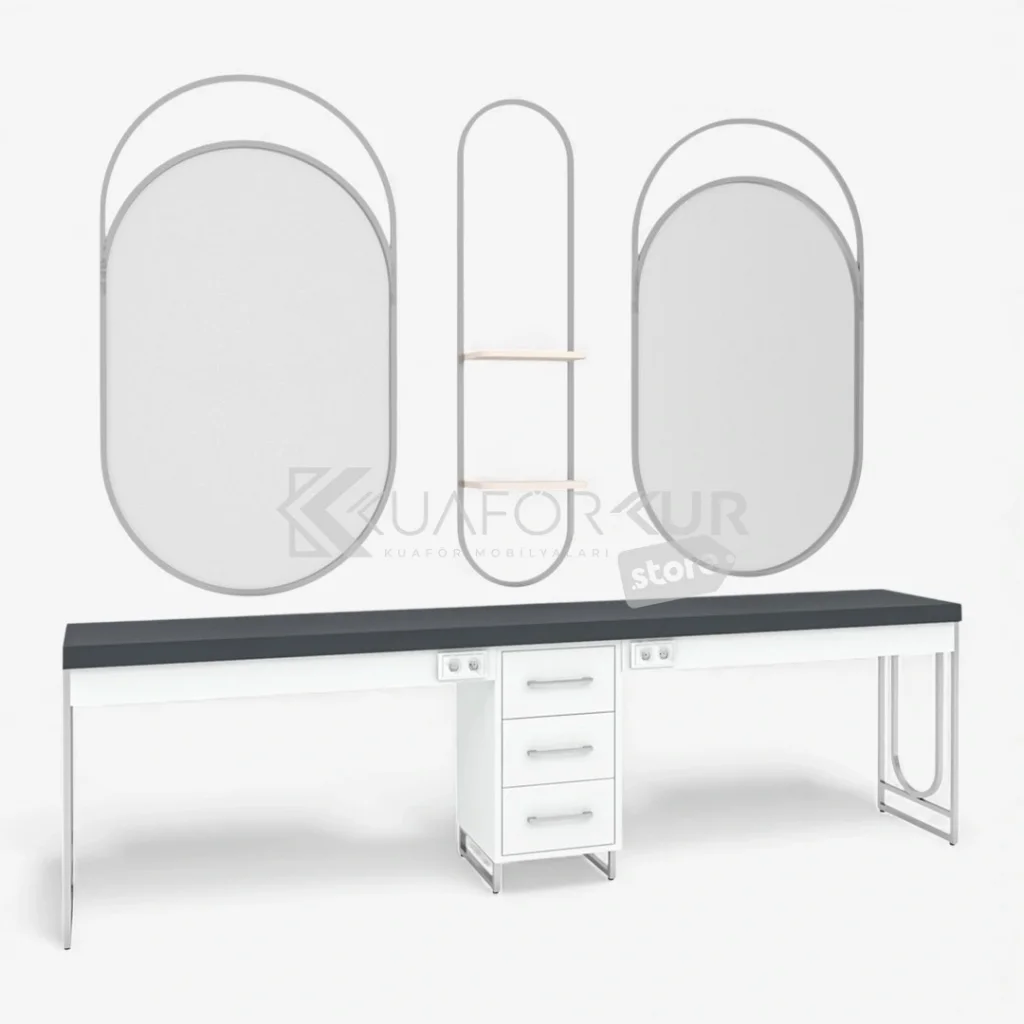 İkili Blok Bayan Kuaför Tezgahı (KFK 507)