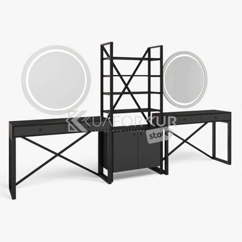 İkili Blok Bayan Kuaför Tezgahı (KFK 516)