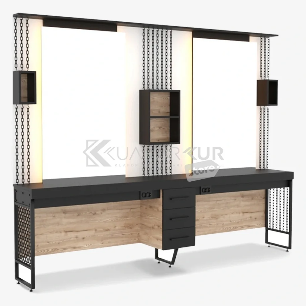 İkili Blok Bayan Kuaför Tezgahı (KFK 518)