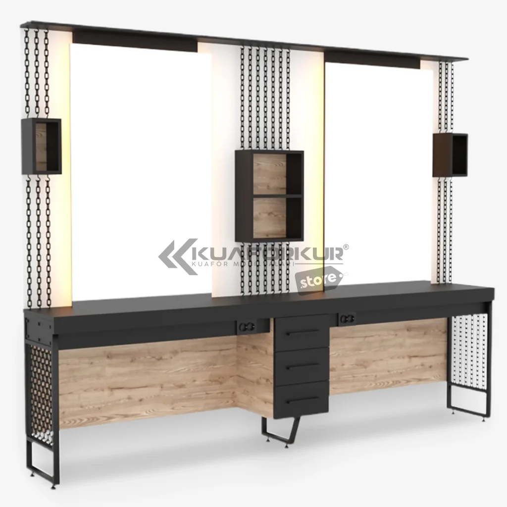 İkili Blok Bayan Kuaför Tezgahı (KFK 518)