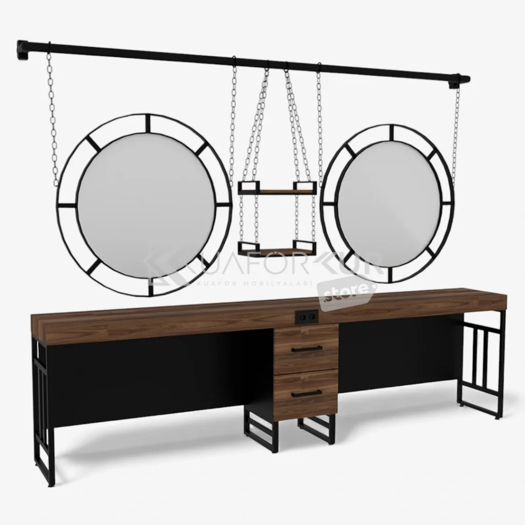 İkili Blok Bayan Kuaför Tezgahı (KFK 519)