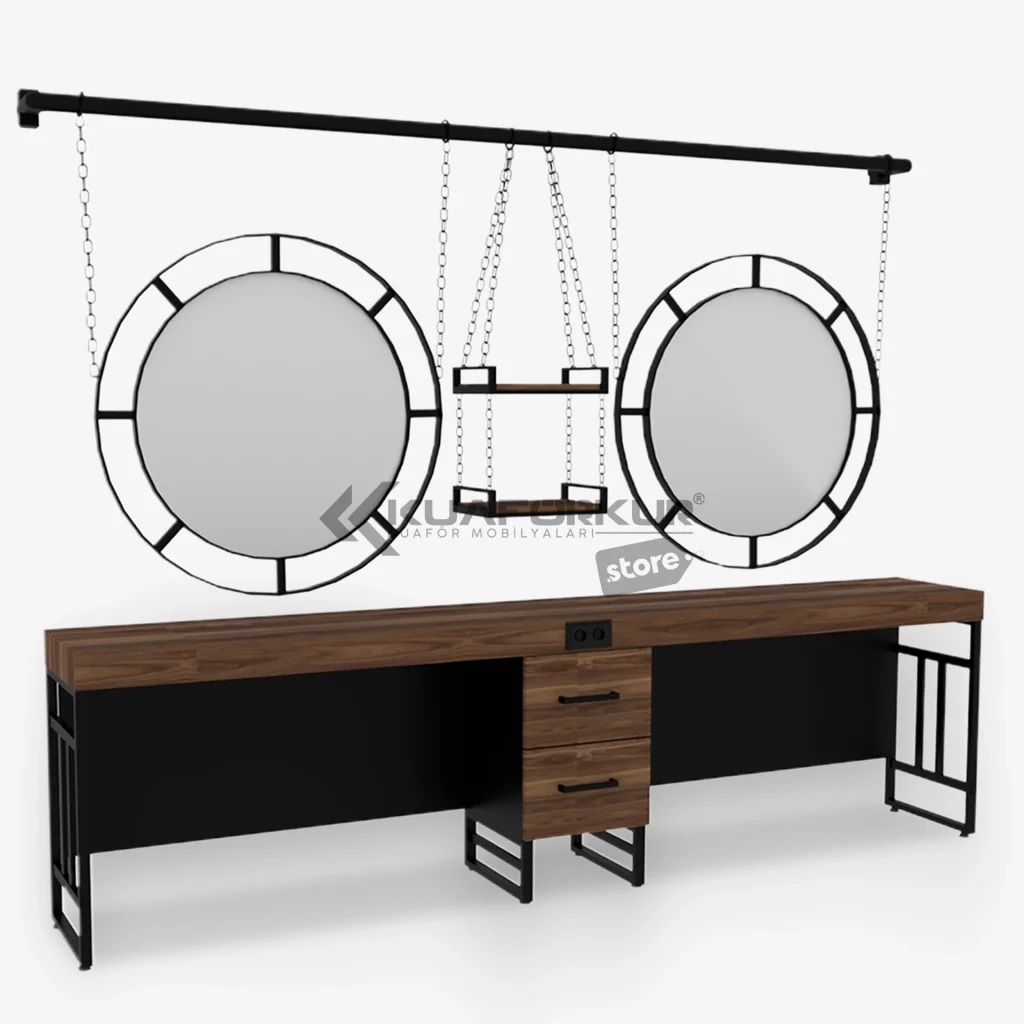 İkili Blok Bayan Kuaför Tezgahı (KFK 519)